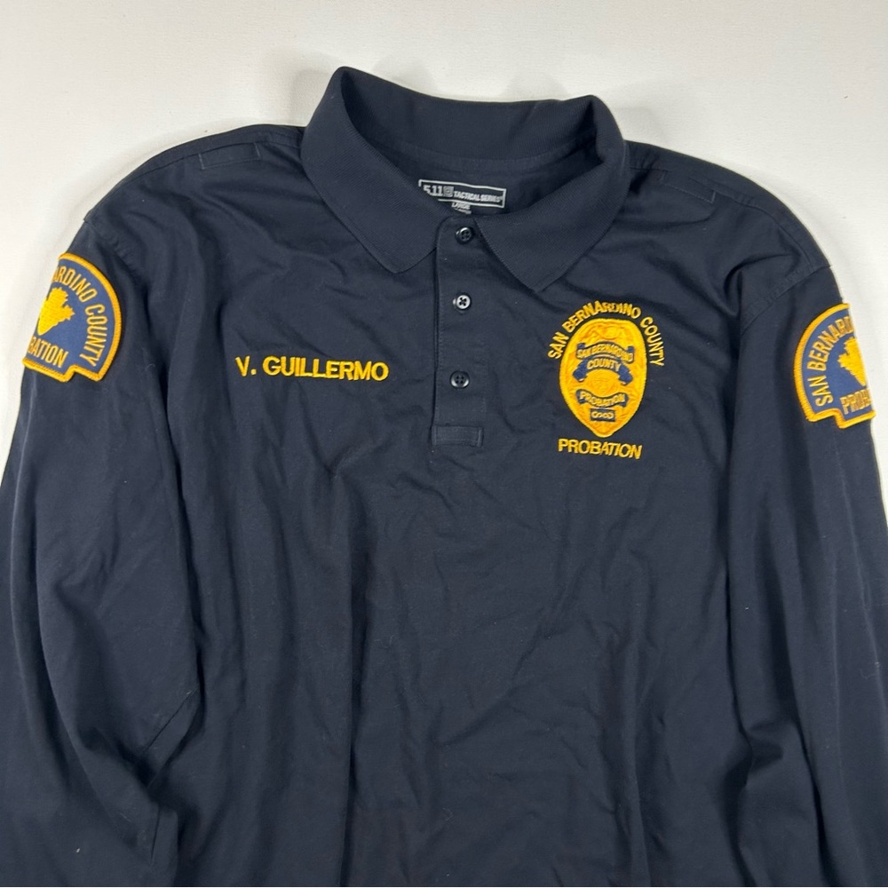 5.11 large Men’s New san bernadino CA probation Police officer Long Sleeve shirt